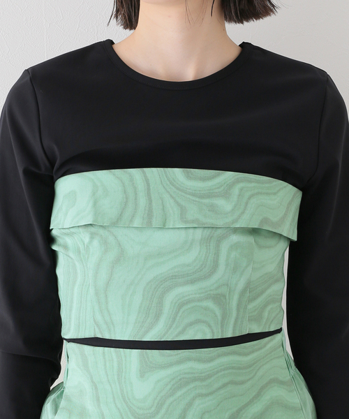 HOLZWEILER(ホルツワイラー)の「【HOLZWEILER/ホルツウェイラー】NINA PRINT CORSET:ブラウス(シャツ/ブラウス・レディース・グリーン・X-SMALL)」の14枚目の写真