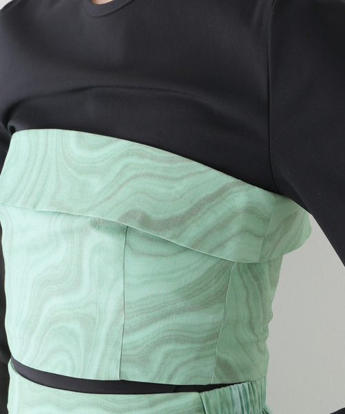 HOLZWEILER(ホルツワイラー)の「【HOLZWEILER/ホルツウェイラー】NINA PRINT CORSET:ブラウス(シャツ/ブラウス・レディース・グリーン・X-SMALL)」の9枚目の写真