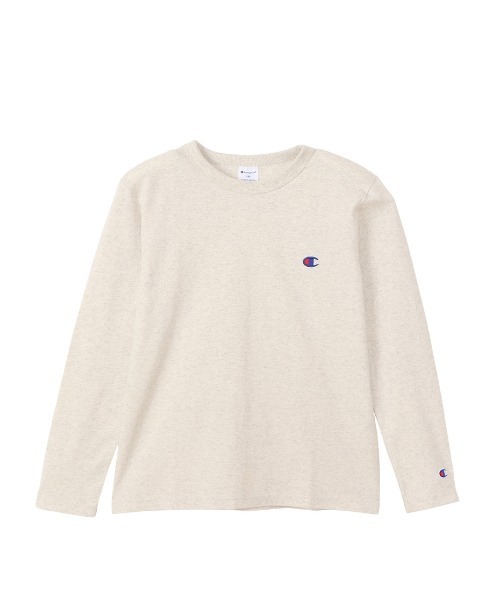 Champion（チャンピオン）の「Champion/チャンピオン　LONG SLEEVE T-SHIRT（Tシャツ/カットソー・キッズ・ネイビー/ブラック/オフホワイト/グレー/オートミール・160/120/130/140/150）」の4枚目の写真