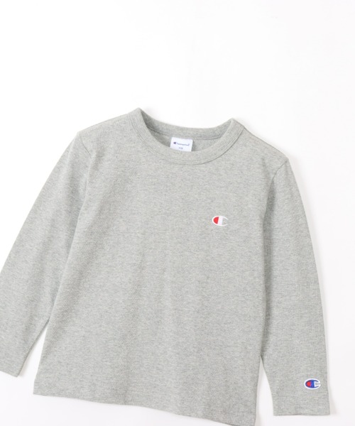 Champion（チャンピオン）の「Champion/チャンピオン　LONG SLEEVE T-SHIRT（Tシャツ/カットソー・キッズ・ネイビー/ブラック/オフホワイト/グレー/オートミール・160/120/130/140/150）」の16枚目の写真