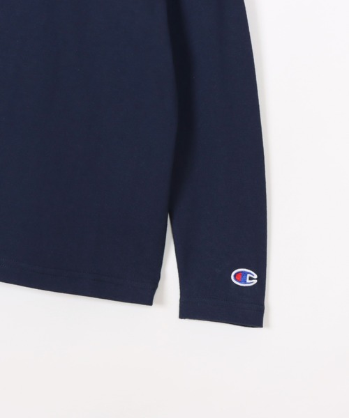 Champion（チャンピオン）の「Champion/チャンピオン　LONG SLEEVE T-SHIRT（Tシャツ/カットソー・キッズ・ネイビー/ブラック/オフホワイト/グレー/オートミール・160/120/130/140/150）」の11枚目の写真