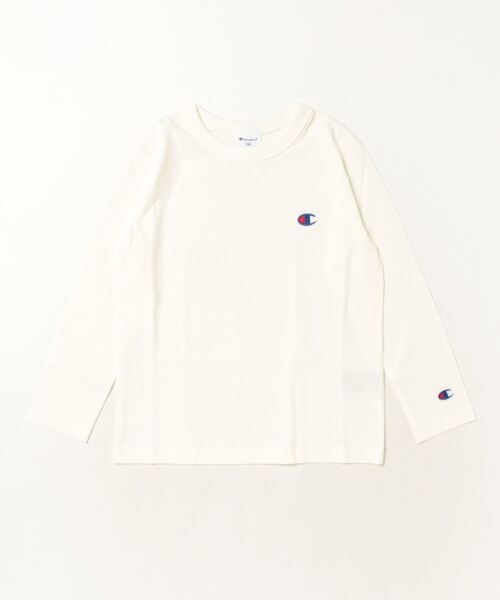 Champion（チャンピオン）の「Champion/チャンピオン　LONG SLEEVE T-SHIRT（Tシャツ/カットソー・キッズ・ネイビー/ブラック/オフホワイト/グレー/オートミール・160/120/130/140/150）」の10枚目の写真