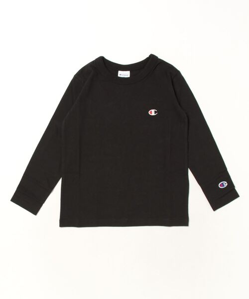 Champion（チャンピオン）の「Champion/チャンピオン　LONG SLEEVE T-SHIRT（Tシャツ/カットソー・キッズ・ネイビー/ブラック/オフホワイト/グレー/オートミール・160/120/130/140/150）」の9枚目の写真