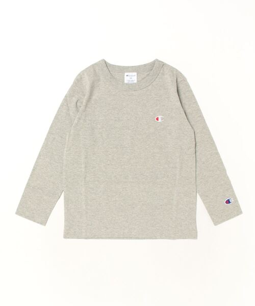 Champion（チャンピオン）の「Champion/チャンピオン　LONG SLEEVE T-SHIRT（Tシャツ/カットソー・キッズ・ネイビー/ブラック/オフホワイト/グレー/オートミール・160/120/130/140/150）」の8枚目の写真