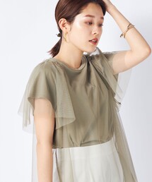 ◇【WEB限定】チュールＴシャツ