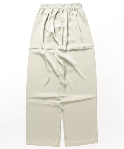 aimoha（アイモハ）の「リラクス　ワイドレッグ サテンパンツ（スウェットパンツ・レディース・ピンク/ホワイト/ブラック/グレー/グリーン/ブルー・LARGE/SMALL/MEDIUM/X-LARGE）」の11枚目の写真