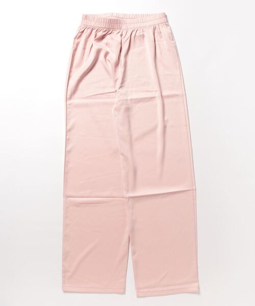 aimoha（アイモハ）の「リラクス　ワイドレッグ サテンパンツ（スウェットパンツ・レディース・ピンク/ホワイト/ブラック/グレー/グリーン/ブルー・LARGE/SMALL/MEDIUM/X-LARGE）」の13枚目の写真