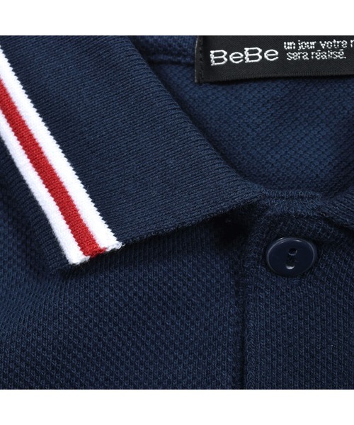BeBe（ベベ）の「BeBe/【お揃い】ライン入りポロシャツ(90~150cm)（ポロシャツ・キッズ・ネイビー・150/100/140/120/130/110/90）」の11枚目の写真