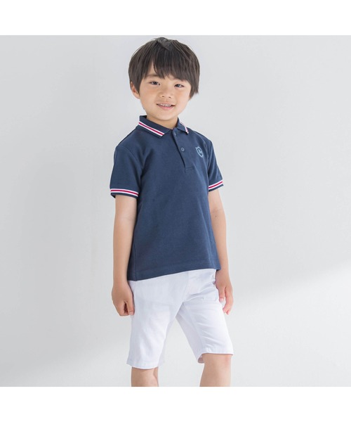 BeBe（ベベ）の「BeBe/【お揃い】ライン入りポロシャツ(90~150cm)（ポロシャツ・キッズ・ネイビー・150/100/140/120/130/110/90）」の7枚目の写真