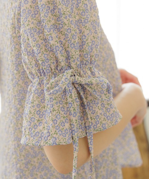 flower（フラワー）の「フレアブルームハーフブラウス（シャツ/ブラウス・レディース・ホワイト/ピンク・FREE）」の20枚目の写真