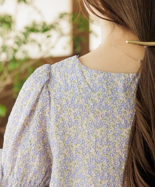 flower（フラワー）の「フレアブルームハーフブラウス（シャツ/ブラウス・レディース・ホワイト/ピンク・FREE）」の15枚目の写真