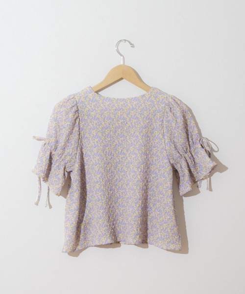 flower（フラワー）の「フレアブルームハーフブラウス（シャツ/ブラウス・レディース・ホワイト/ピンク・FREE）」の11枚目の写真