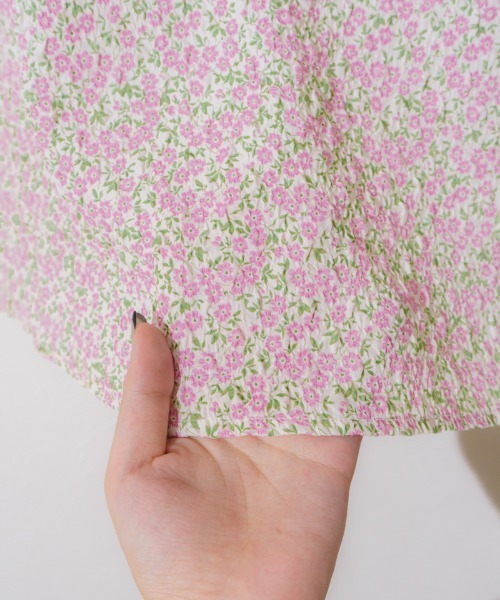 flower（フラワー）の「フレアブルームハーフブラウス（シャツ/ブラウス・レディース・ホワイト/ピンク・FREE）」の14枚目の写真