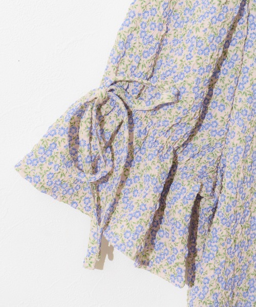 flower（フラワー）の「フレアブルームハーフブラウス（シャツ/ブラウス・レディース・ホワイト/ピンク・FREE）」の9枚目の写真