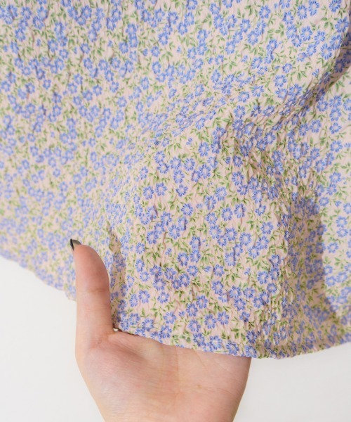 flower（フラワー）の「フレアブルームハーフブラウス（シャツ/ブラウス・レディース・ホワイト/ピンク・FREE）」の12枚目の写真