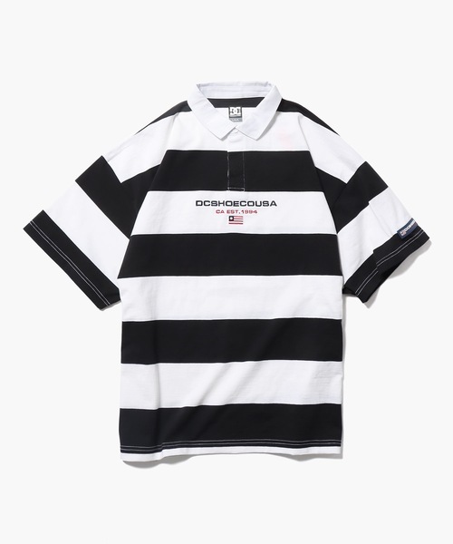 DC SHOES(ディーシーシューズ)の「DC SHOES/ディーシーシューズ BORDER POLO SS ポロシャツ ボーダー ラガーシャツ(ポロシャツ・メンズ・ブラック/ブルー/グリーン・M/XL/L)」の17枚目の写真