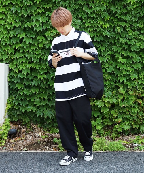 DC SHOES(ディーシーシューズ)の「DC SHOES/ディーシーシューズ BORDER POLO SS ポロシャツ ボーダー ラガーシャツ(ポロシャツ・メンズ・ブラック/ブルー/グリーン・M/XL/L)」の4枚目の写真