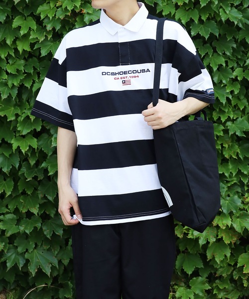 DC SHOES(ディーシーシューズ)の「DC SHOES/ディーシーシューズ BORDER POLO SS ポロシャツ ボーダー ラガーシャツ(ポロシャツ・メンズ・ブラック/ブルー/グリーン・M/XL/L)」の21枚目の写真