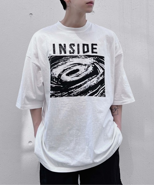 Figments（フィグメンツ）の「INSIDEビッグTシャツ（Tシャツ/カットソー・レディース・ブラック/ホワイト・FREE）」の6枚目の写真