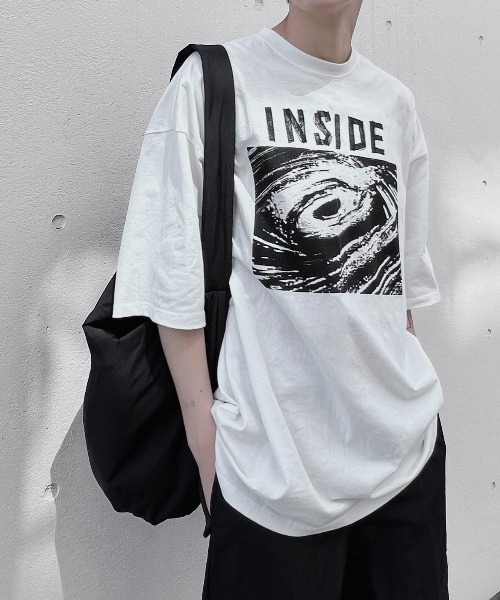 Figments（フィグメンツ）の「INSIDEビッグTシャツ（Tシャツ/カットソー・レディース・ブラック/ホワイト・FREE）」の7枚目の写真