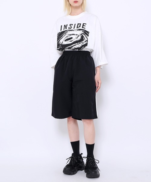 Figments（フィグメンツ）の「INSIDEビッグTシャツ（Tシャツ/カットソー・レディース・ブラック/ホワイト・FREE）」の11枚目の写真