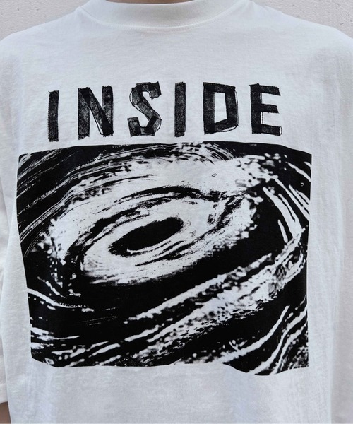 Figments（フィグメンツ）の「INSIDEビッグTシャツ（Tシャツ/カットソー・レディース・ブラック/ホワイト・FREE）」の22枚目の写真