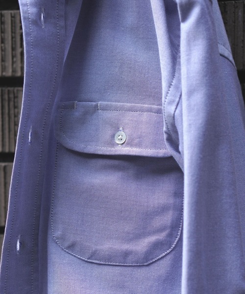 BROOKLYN OVERALL（ブルックリンオーバーオール）の「ボタンダウンシャツ（シャツ/ブラウス・メンズ・ブルー/ホワイト・SMALL/MEDIUM/LARGE）」の9枚目の写真
