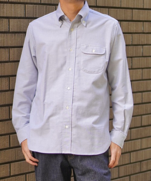 BROOKLYN OVERALL（ブルックリンオーバーオール）の「ボタンダウンシャツ（シャツ/ブラウス・メンズ・ブルー/ホワイト・SMALL/MEDIUM/LARGE）」の13枚目の写真