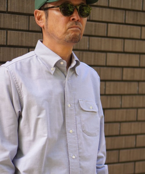 BROOKLYN OVERALL（ブルックリンオーバーオール）の「ボタンダウンシャツ（シャツ/ブラウス・メンズ・ブルー/ホワイト・SMALL/MEDIUM/LARGE）」の15枚目の写真