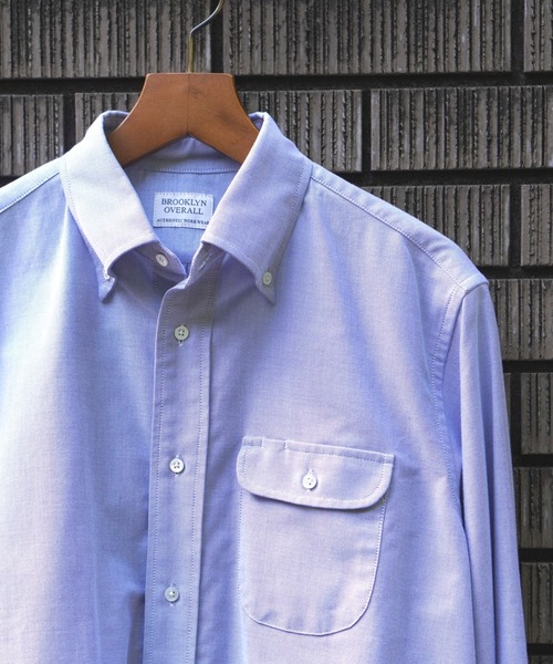 BROOKLYN OVERALL（ブルックリンオーバーオール）の「ボタンダウンシャツ（シャツ/ブラウス・メンズ・ブルー/ホワイト・SMALL/MEDIUM/LARGE）」の19枚目の写真