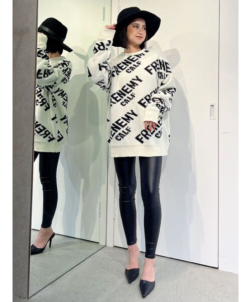 GYDA（ジェイダ）の「H/W BASICレギンス（レギンス/スパッツ・レディース・ブラック・SMALL）」の2枚目の写真