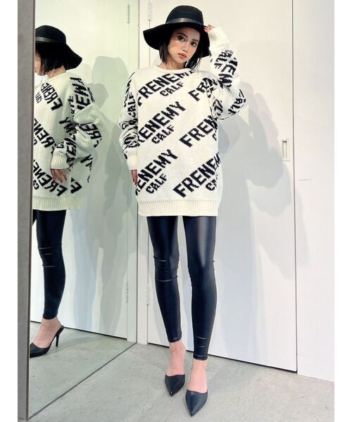 GYDA（ジェイダ）の「H/W BASICレギンス（レギンス/スパッツ・レディース・ブラック・SMALL）」の3枚目の写真