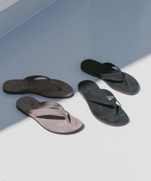 URBAN RESEARCH DOORS(アーバンリサーチドアーズ)の「Made in Japan トングサンダル(サンダル・メンズ・グレー系その他/ブラック・LARGE/MEDIUM)」の3枚目の写真