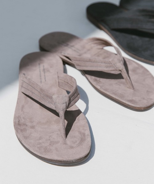 URBAN RESEARCH DOORS(アーバンリサーチドアーズ)の「Made in Japan トングサンダル(サンダル・メンズ・グレー系その他/ブラック・LARGE/MEDIUM)」の6枚目の写真