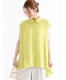 Te chichi | ジャカード楊柳ノースリチュニックシャツ(シャツ/ブラウス)