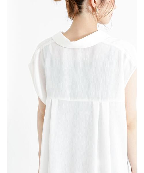 Te chichi（テチチ）の「ジャカード楊柳ノースリチュニックシャツ（シャツ/ブラウス・レディース・ベージュ/イエロー/オフホワイト・F）」の12枚目の写真