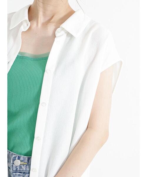 Te chichi（テチチ）の「ジャカード楊柳ノースリチュニックシャツ（シャツ/ブラウス・レディース・ベージュ/イエロー/オフホワイト・F）」の13枚目の写真