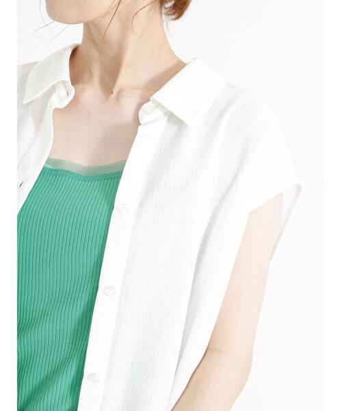 Te chichi（テチチ）の「ジャカード楊柳ノースリチュニックシャツ（シャツ/ブラウス・レディース・ベージュ/イエロー/オフホワイト・F）」の14枚目の写真