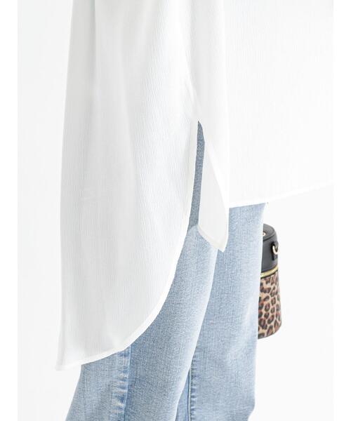 Te chichi（テチチ）の「ジャカード楊柳ノースリチュニックシャツ（シャツ/ブラウス・レディース・ベージュ/イエロー/オフホワイト・F）」の15枚目の写真