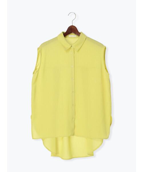 Te chichi（テチチ）の「ジャカード楊柳ノースリチュニックシャツ（シャツ/ブラウス・レディース・ベージュ/イエロー/オフホワイト・F）」の18枚目の写真