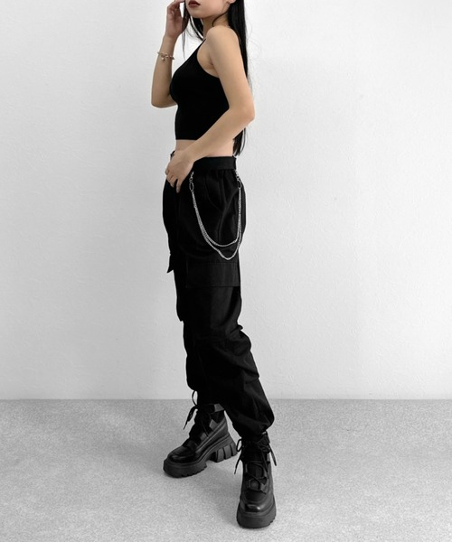 LVEU.(ラブユ.)の「Back lace-up design bra top / バックレースアップデザインブラトップ(キャミソール・レディース・ブラック・FREE)」の15枚目の写真