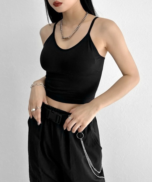 LVEU.(ラブユ.)の「Back lace-up design bra top / バックレースアップデザインブラトップ(キャミソール・レディース・ブラック・FREE)」の16枚目の写真