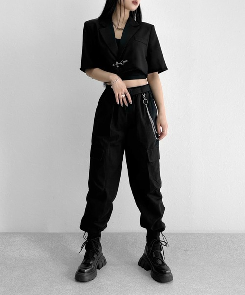 LVEU.(ラブユ.)の「Back lace-up design bra top / バックレースアップデザインブラトップ(キャミソール・レディース・ブラック・FREE)」の8枚目の写真