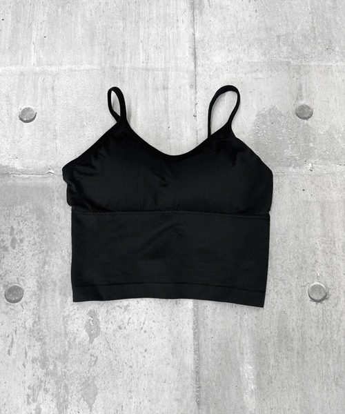 LVEU.(ラブユ.)の「Back lace-up design bra top / バックレースアップデザインブラトップ(キャミソール・レディース・ブラック・FREE)」の5枚目の写真