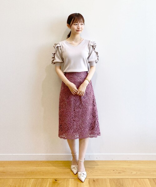 index（インデックス）の「◆【低反発クッション/6.5cmヒール】ツイストデザインストラップパンプス（パンプス・レディース・ブラック/ライトグリーン/オフホワイト・02/03）」の5枚目の写真