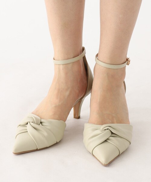 index（インデックス）の「◆【低反発クッション/6.5cmヒール】ツイストデザインストラップパンプス（パンプス・レディース・ブラック/ライトグリーン/オフホワイト・02/03）」の16枚目の写真