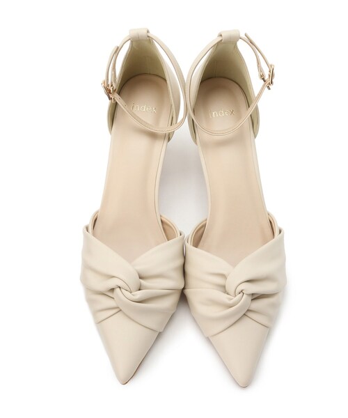 index（インデックス）の「◆【低反発クッション/6.5cmヒール】ツイストデザインストラップパンプス（パンプス・レディース・ブラック/ライトグリーン/オフホワイト・02/03）」の22枚目の写真