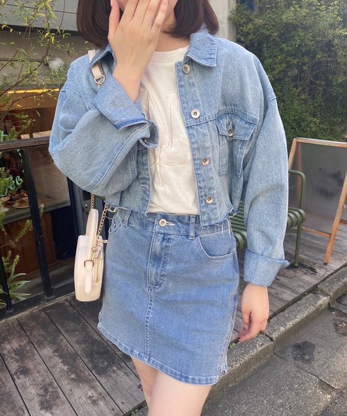 one after another NICE CLAUP（ワンアフターアナザーナイスクラップ）の「刺繍デニムスカート/セットアップあり（デニムスカート・レディース・ブルー/ブラック/ネイビー・FREE）」の20枚目の写真