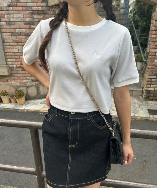 one after another NICE CLAUP（ワンアフターアナザーナイスクラップ）の「刺繍デニムスカート/セットアップあり（デニムスカート・レディース・ブルー/ブラック/ネイビー・FREE）」の14枚目の写真