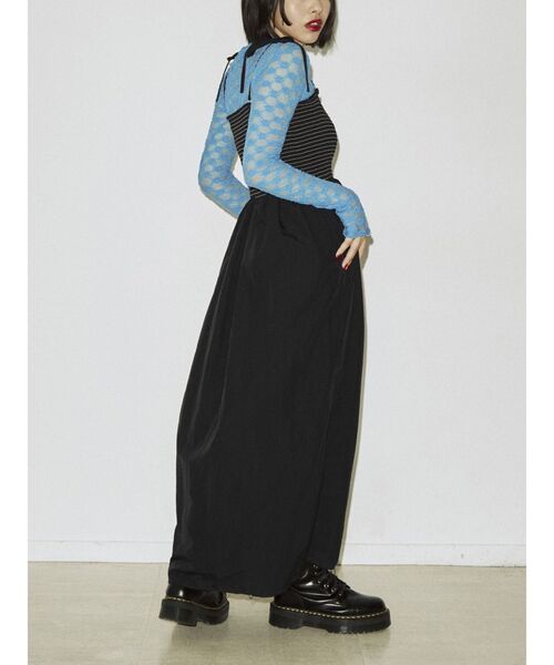 jouetie(ジュエティ)の「シャーリングマキシワンピース(ワンピース・レディース・ブラック/ボルドー/その他1・MEDIUM)」の5枚目の写真